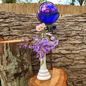 Milk and Honey Vintage Milk Glass Vase